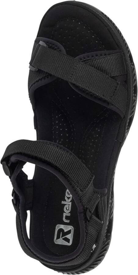 Rieker Sandals 64052 Vrouwen Zwart Sandalen - Foto 4