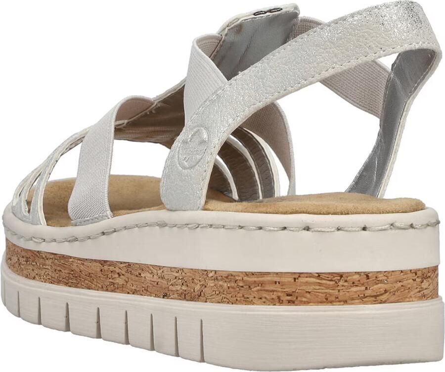 Rieker Sandalen met sleehak V4918 - Foto 8