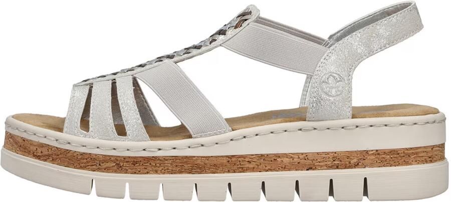 Rieker Sandalen met sleehak V4918 - Foto 9