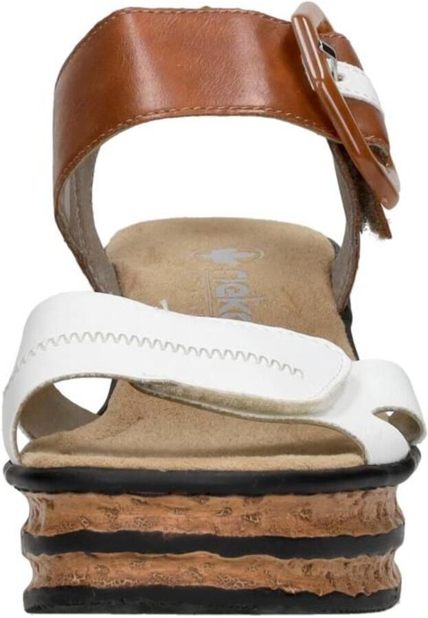 Rieker Trendy Platform Sandaal met gesp Multicolor Dames - Foto 4
