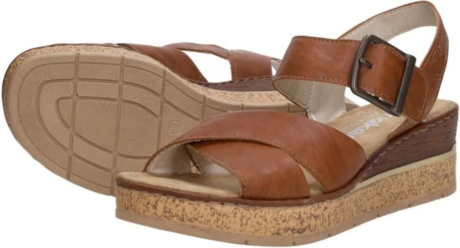 Rieker Sandalen Hak Sandalen Hak Cognac - Foto 6