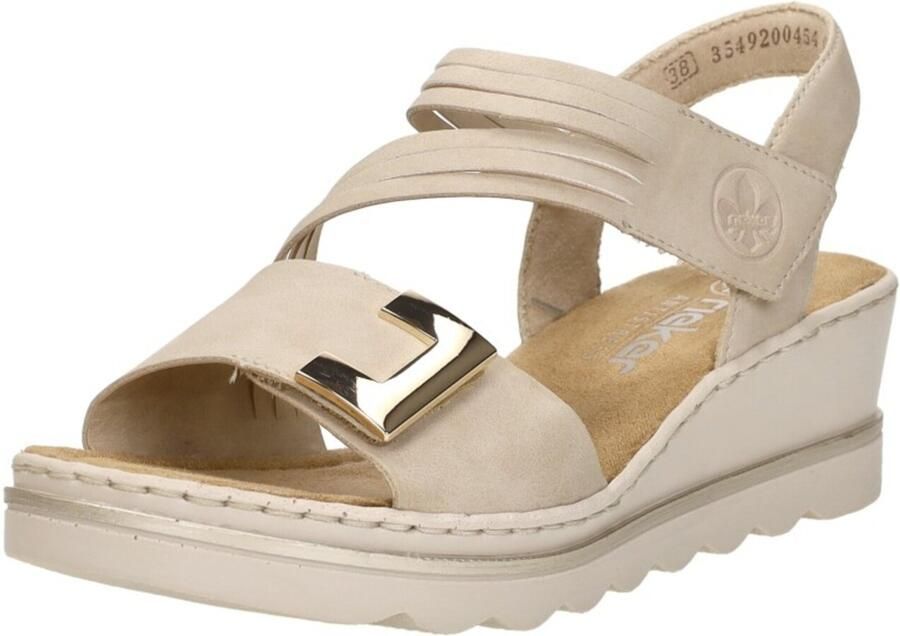 Rieker Sandalen met sleehak 67410-62 - Foto 2