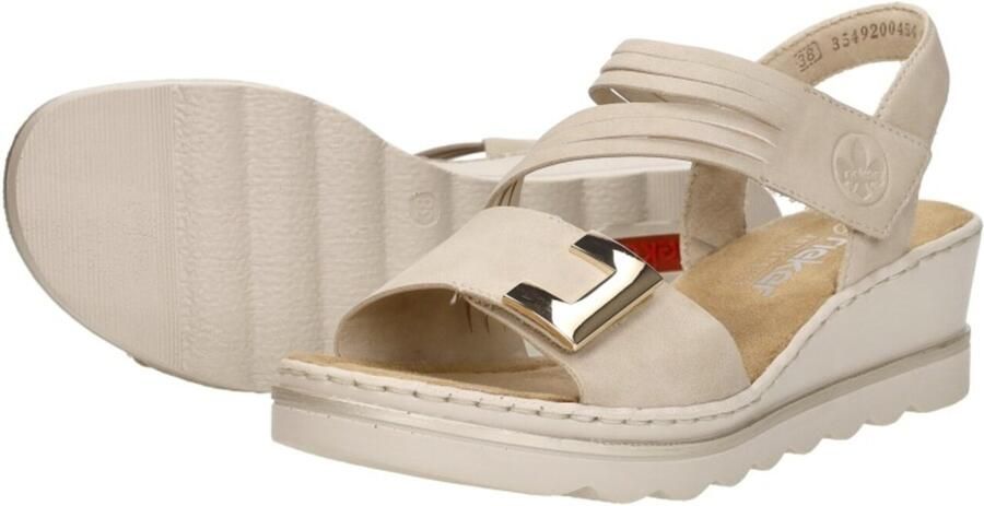 Rieker Sandalen met sleehak 67410-62 - Foto 7