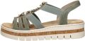 Rieker Sandalen F-Leest groen Synthetisch - Groen