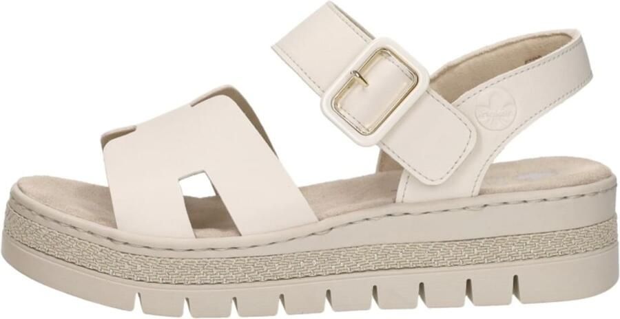 Rieker Sandalen Plat Sandalen Plat taupe - Foto 3