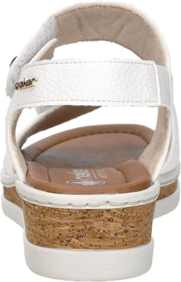 Rieker Sandalen Plat Sandalen Plat wit - Foto 5