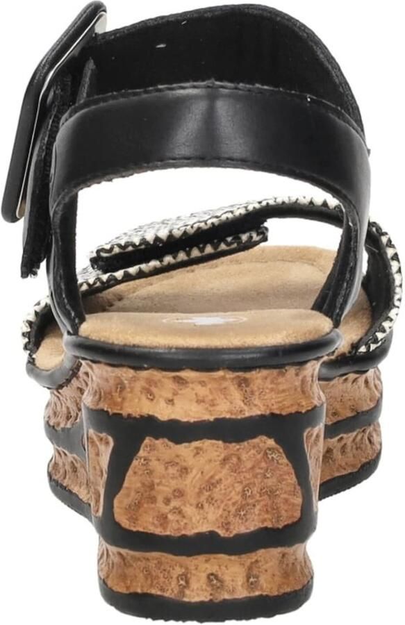 Rieker Sandalen met sleehak 68172-00 - Foto 9