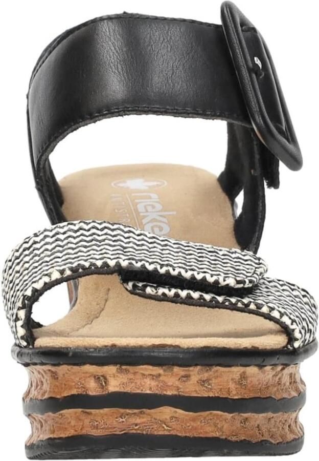 Rieker Sandalen met sleehak 68172-00 - Foto 4