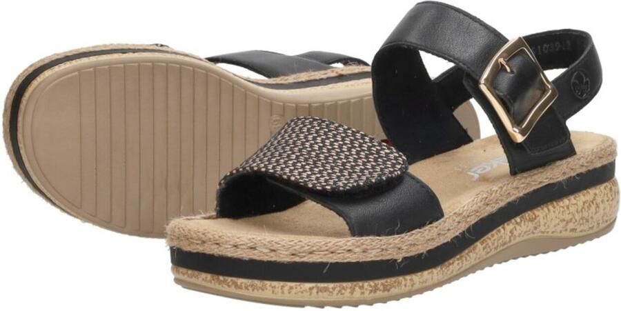 Rieker Sandalen zwart Synthetisch Dames - Foto 6