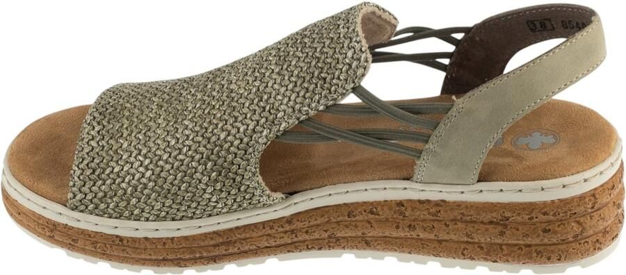 Rieker Santiago-sandalen met plateauzool en elastiek - Foto 3