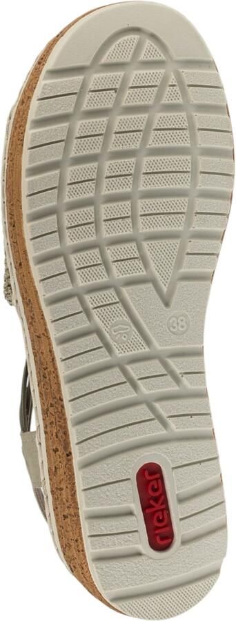 Rieker Santiago-sandalen met plateauzool en elastiek