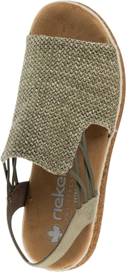Rieker Santiago-sandalen met plateauzool en elastiek - Foto 5
