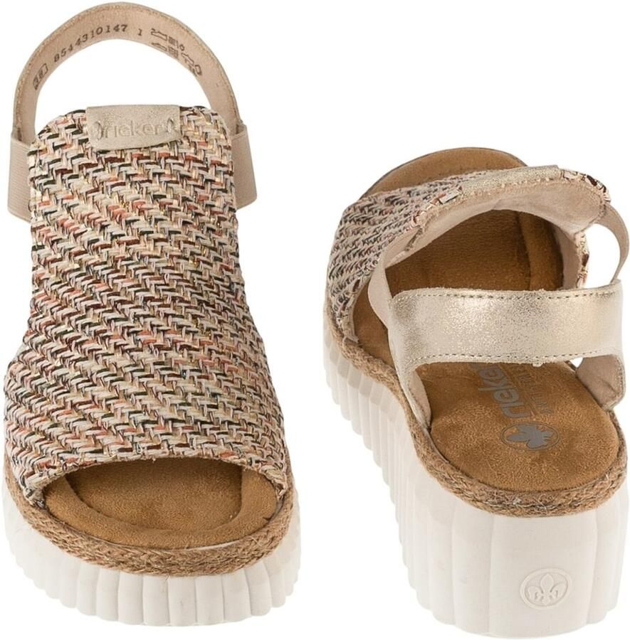 Rieker Sandals 69172 Vrouwen Beige Sandalen - Foto 5