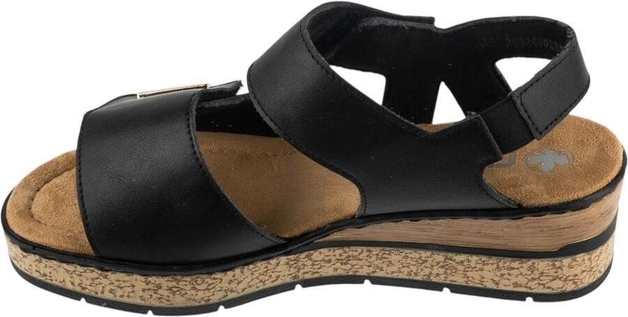 Rieker Sandalen met sleehak 63781-00 - Foto 7
