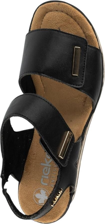 Rieker Sandalen met sleehak 63781-00 - Foto 3