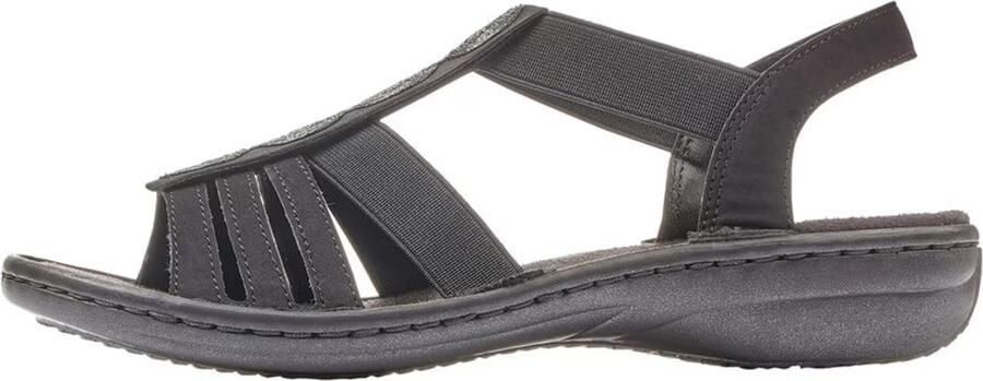 Rieker Sandalen zomerschoen sandaal keilhak met decoratieve applicatie - Foto 4