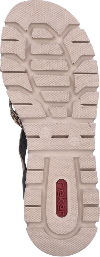 Rieker Sandalen met riem beige donkerbeige zilver - Foto 2