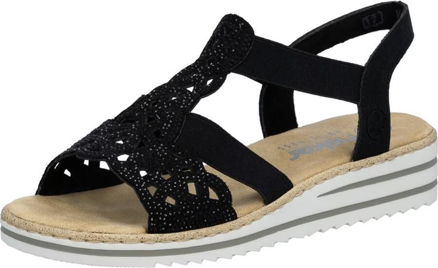Rieker Sandalen met sleehak - Foto 8