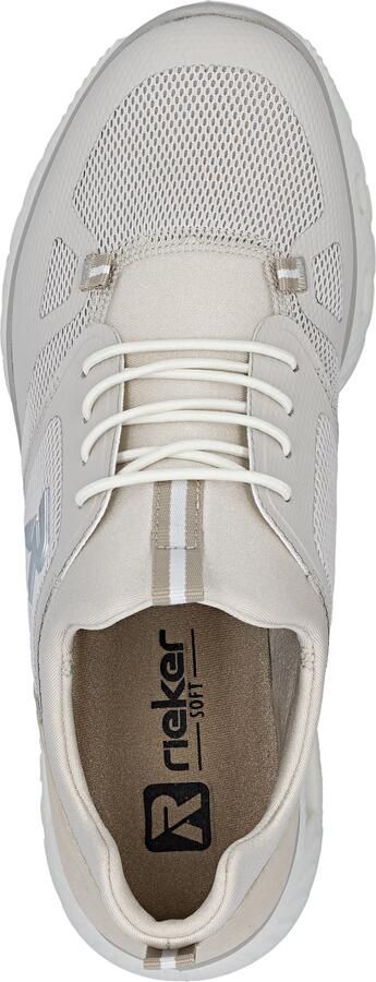 Rieker Dames Slippers Sneaker Vegan MemoSoft Elastisch M6078-60 Beige - Foto 8