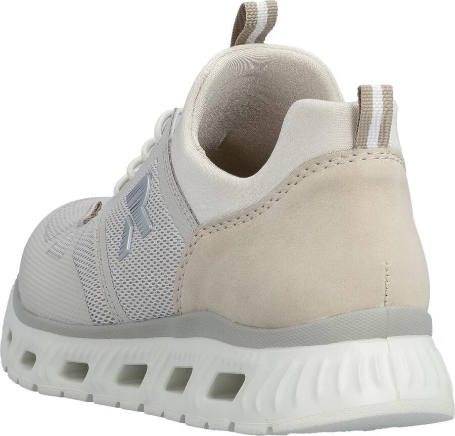 Rieker Dames Slippers Sneaker Vegan MemoSoft Elastisch M6078-60 Beige - Foto 5