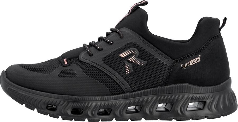 Rieker Dames Slippers Sneaker Vegan MemoSoft Elastisch M6078-00 Black - Foto 7