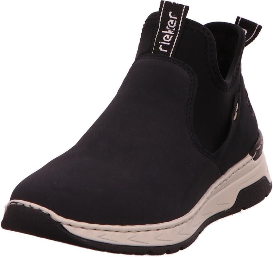 Rieker Slip-on 'Stiefel Damen M0053-14 Leder-Mix in blau' zwart