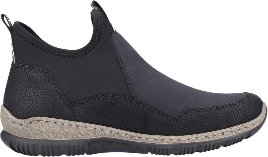 Rieker Slip-on sneakers Instapschoen lage schoen vrijetijdssneaker elastische band snelsluiting