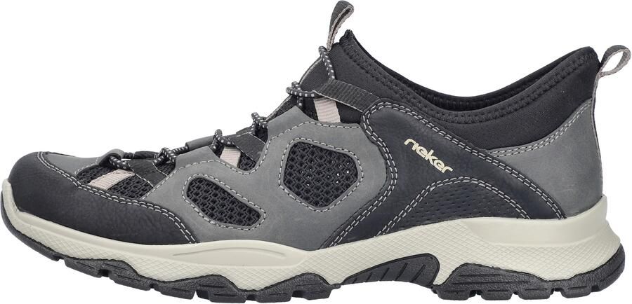 Rieker Slip-on sneakers trekking schoen outdoorschoen instapschoen met elastiek - Foto 2