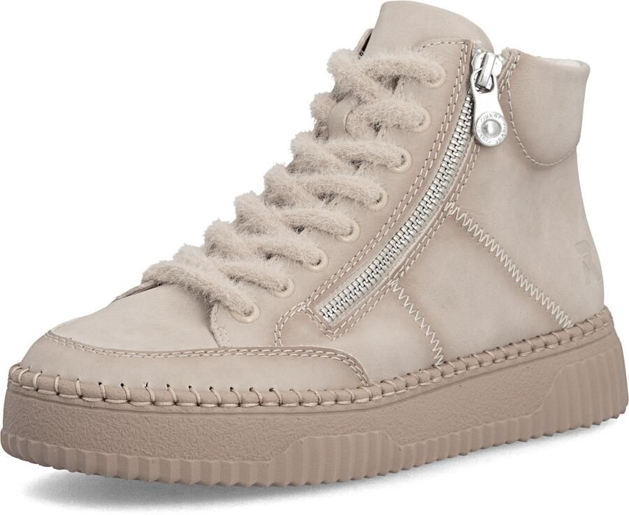Rieker Sneakers hoog beige