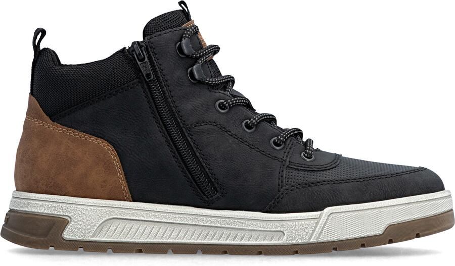Rieker Sneakers hoog bruin zwart - Foto 5