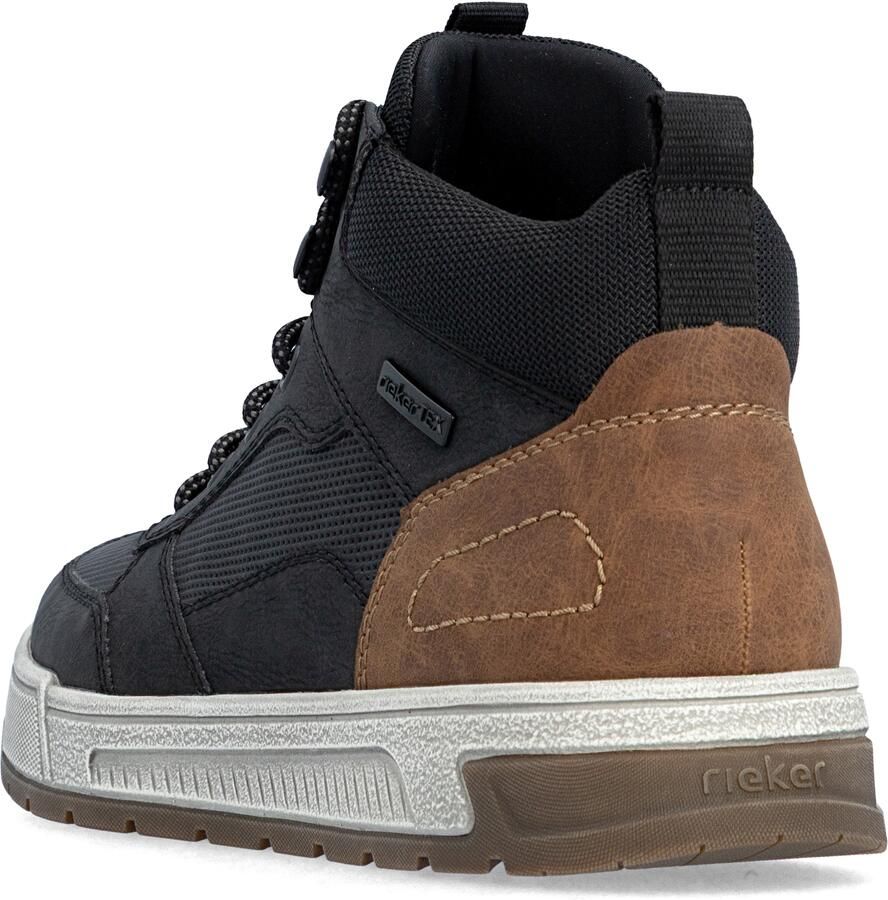 Rieker Sneakers hoog bruin zwart - Foto 2