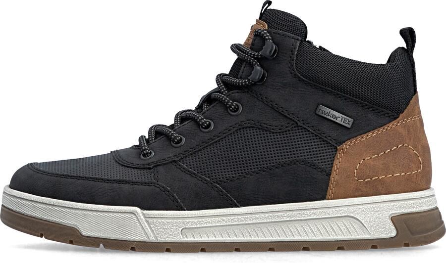 Rieker Sneakers hoog bruin zwart - Foto 4