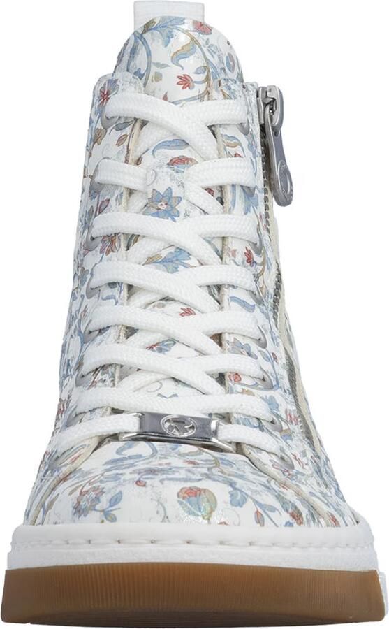 Rieker Sneakers hoog lichtblauw bruin wit - Foto 8