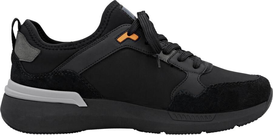 Rieker Sneakers laag antraciet lichtgrijs oranje zwart - Foto 5