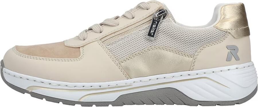 Rieker Sneakers laag beige taupe - Foto 3