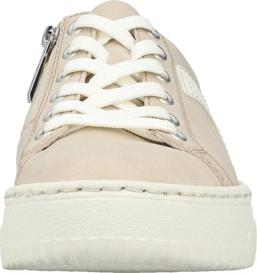 Rieker dames plateausneaker beige - Foto 4
