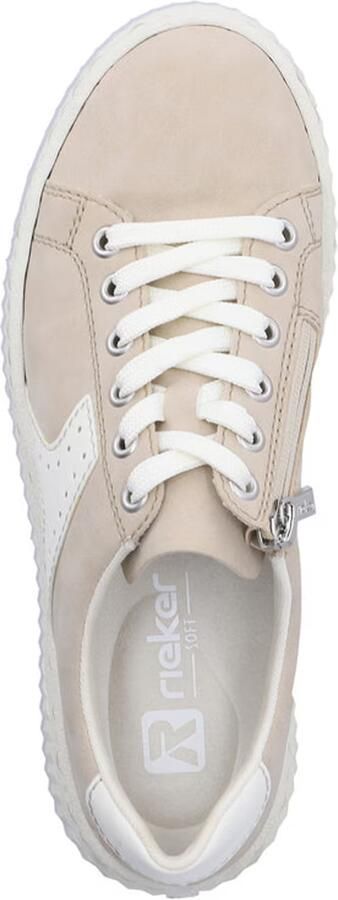 Rieker dames plateausneaker beige - Foto 8