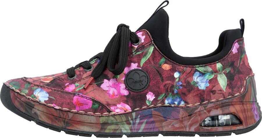 Rieker Sneakers laag blauw pink donkerroze zwart - Foto 6