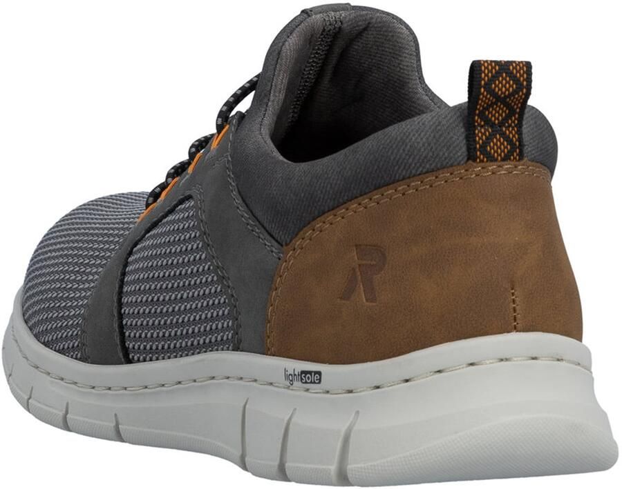 Rieker Slip-on sneakers Instapper halfhoge schoen vrijetijdsschoen met elastiek om in te stappen - Foto 4