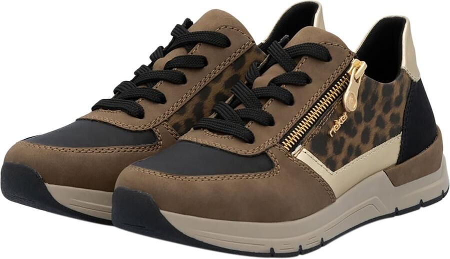 Rieker Sneakers vrijetijdsschoen veterschoen halfschoen met modieuze accenten - Foto 14