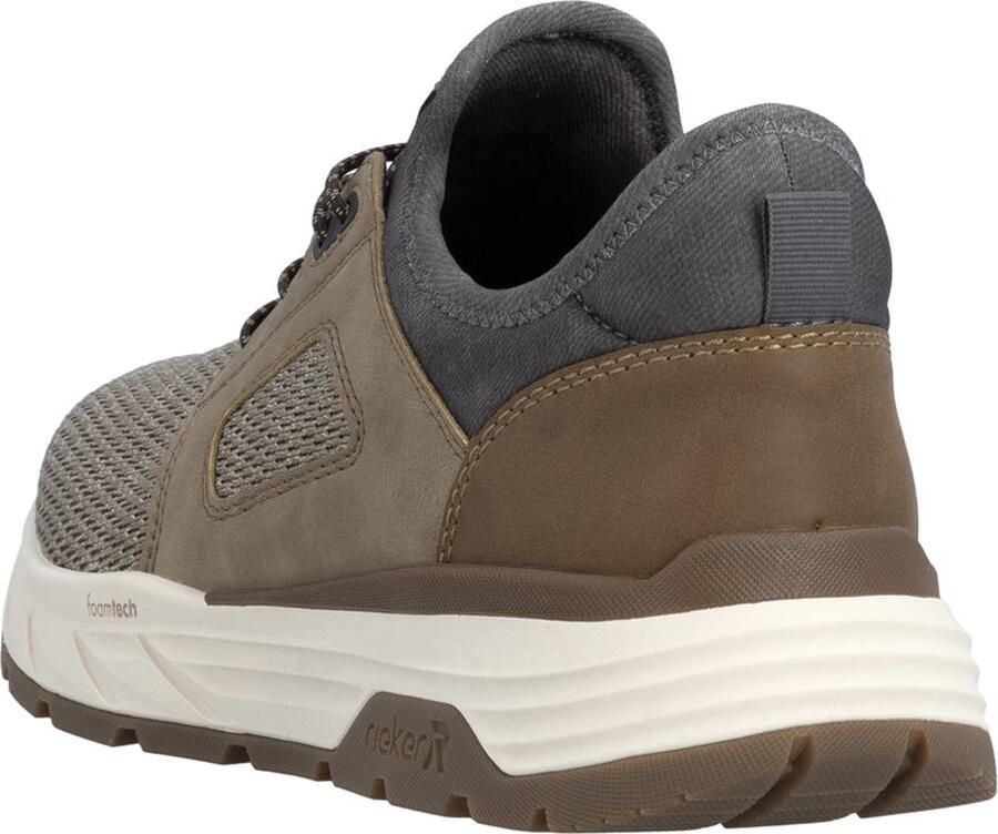 Rieker Sneakers laag bruin taupe donkergrijs - Foto 5