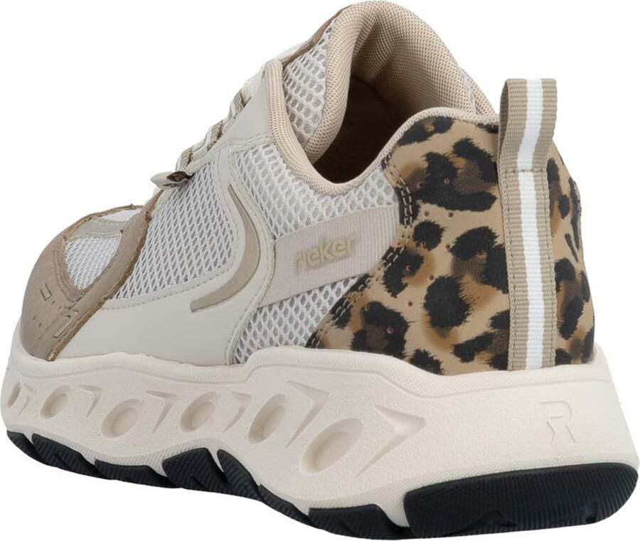 Rieker Sneakers laag crème brokaat zwart - Foto 6