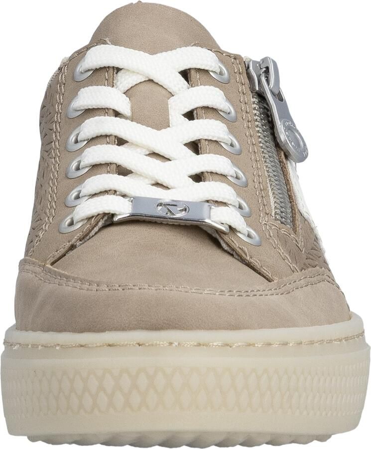 Rieker Sneakers laag donkerbeige wit - Foto 3