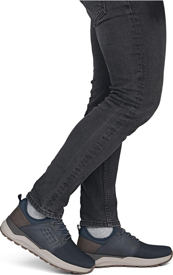 Rieker Heren Slipper Extra Wijd Elastiek 06058-14 Blauw - Foto 5