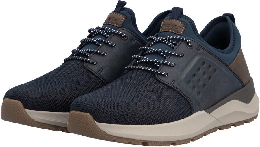 Rieker Heren Slipper Extra Wijd Elastiek 06058-14 Blauw - Foto 3