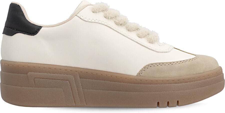 Rieker Sneakers laag ecru sand zwart - Foto 5