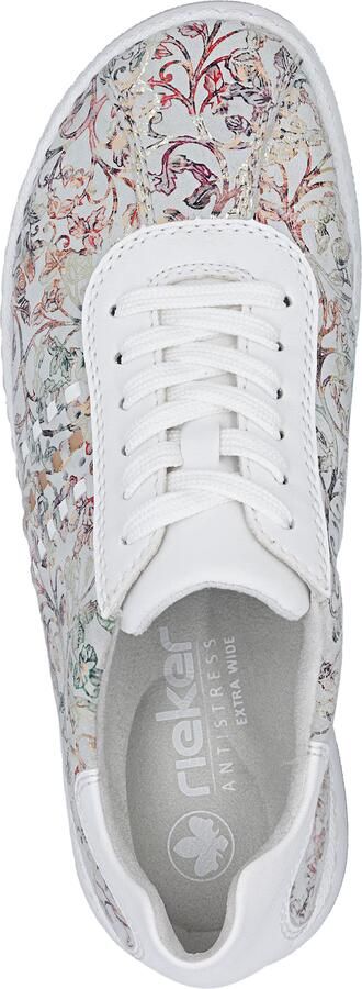 Rieker Sneakers laag goud groen mandarijn wit - Foto 9