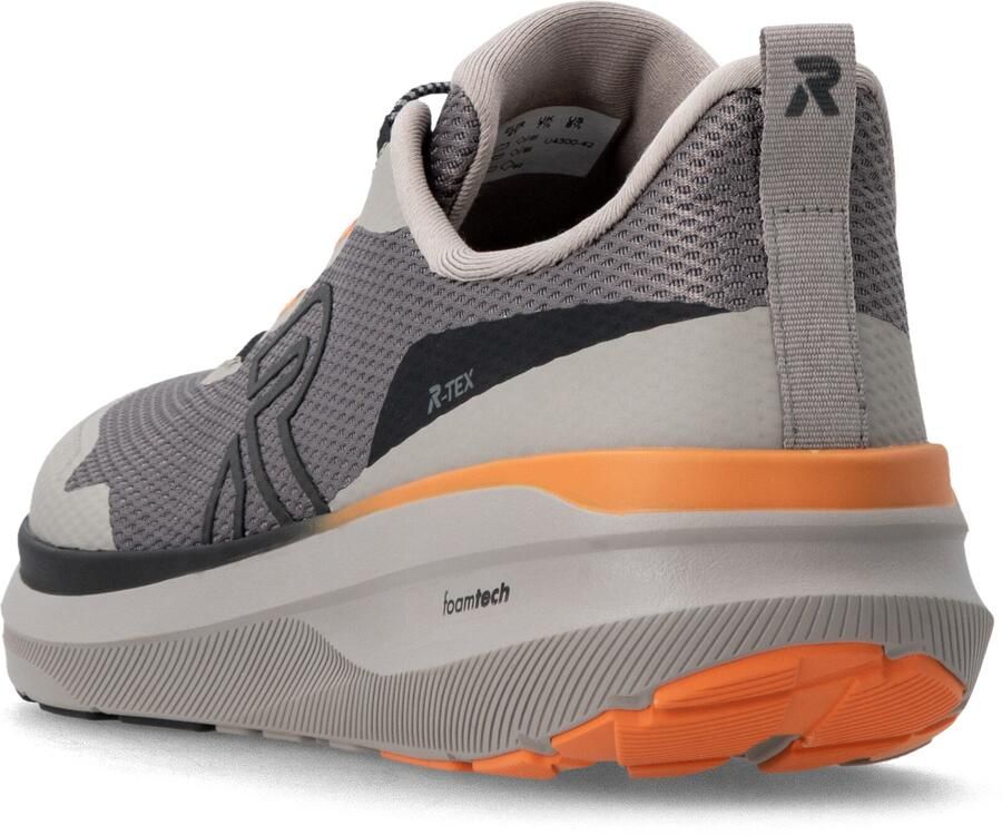 Rieker Sneakers laag grijs greige zwart - Foto 3