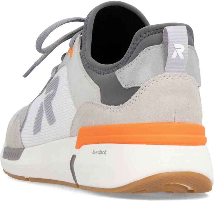 Rieker Sneakers laag grijs lichtgrijs donkergrijs wit - Foto 5