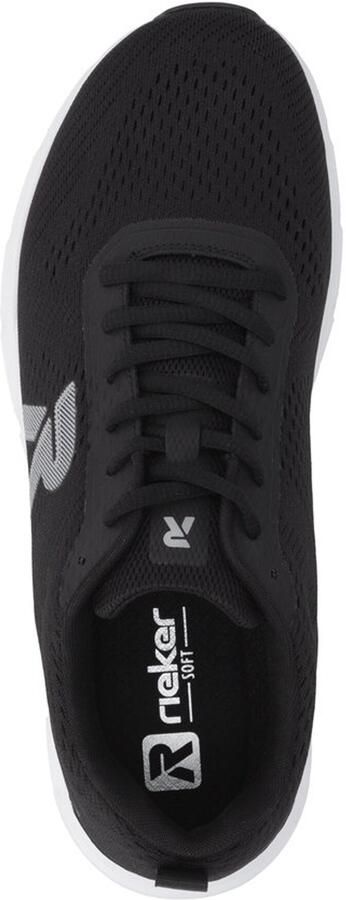 Rieker Sneakers laag grijs zwart - Foto 6